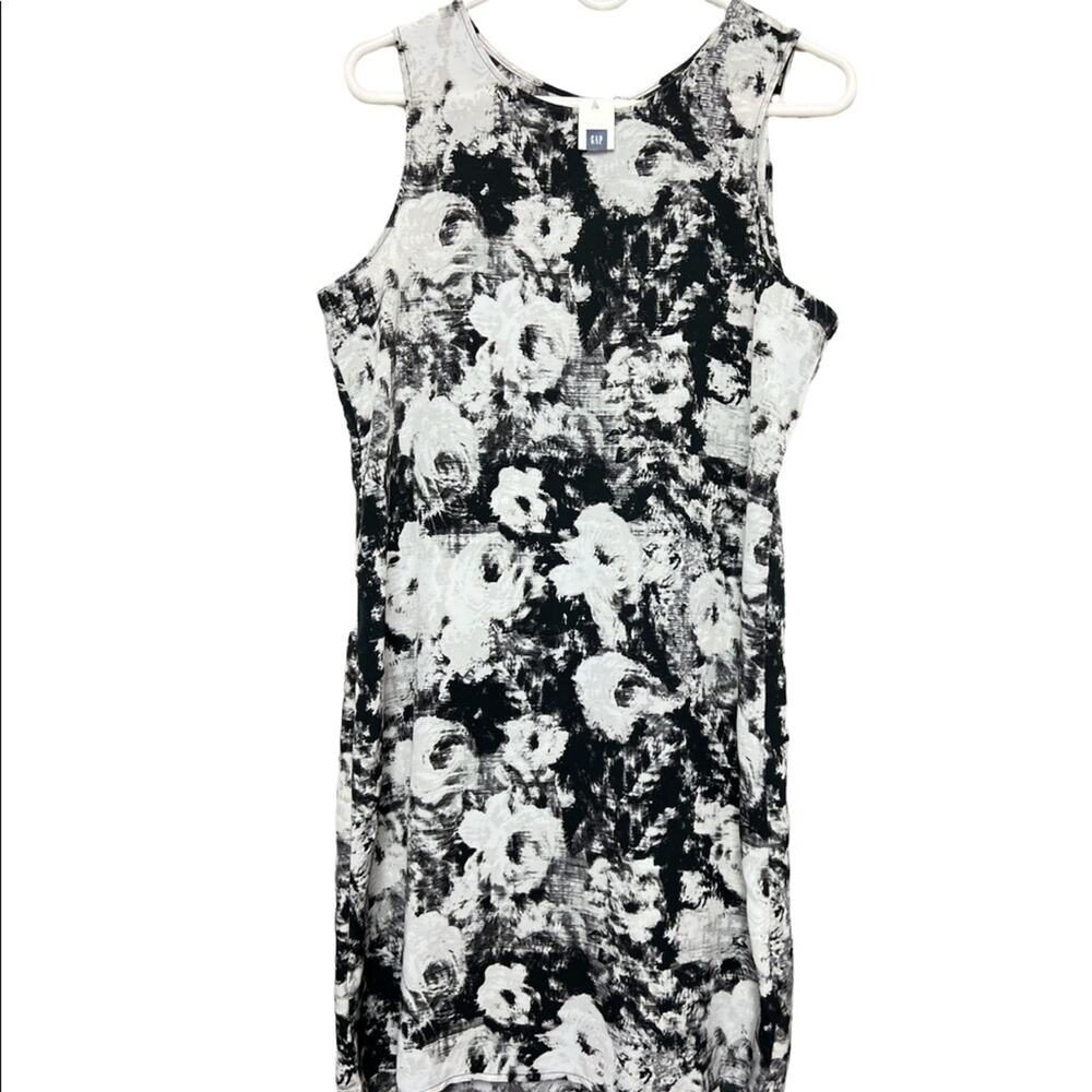 GAP Women's Black and White Zipper Back Dress  Sz M New with tag